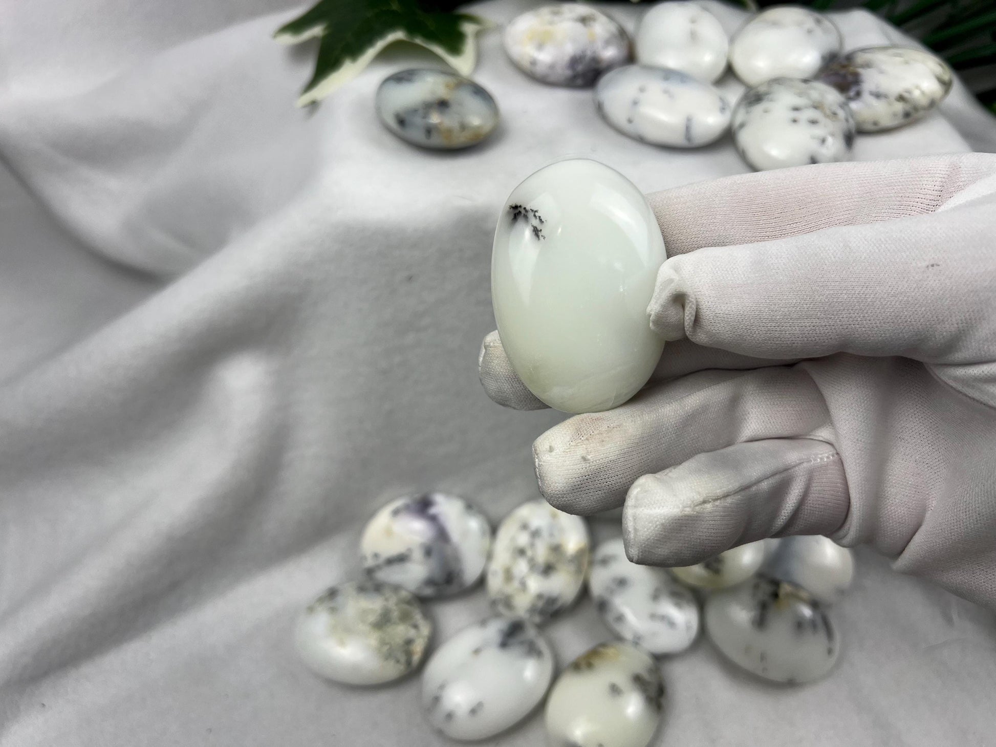 Moroccan Dendritic Calcite Palm Stone: Stress Relief, Home Decor Home Decor Worry Pocket Stress Anxiety Palm Stone