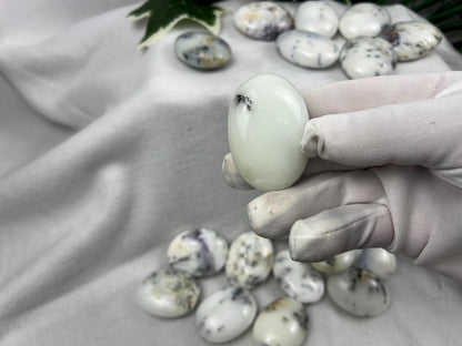 Moroccan Dendritic Calcite Palm Stone: Stress Relief, Home Decor Home Decor Worry Pocket Stress Anxiety Palm Stone