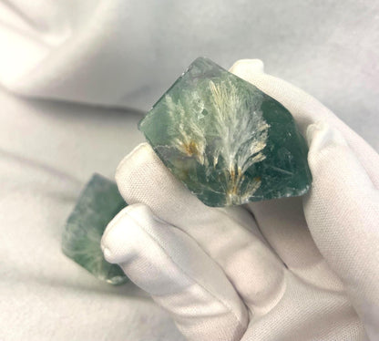 Rainbow Fluorite Freeform Carving: Polished Crystal Stone for Anxiety Relief Home Decor Worry Pocket Stress Anxiety Palm Stone