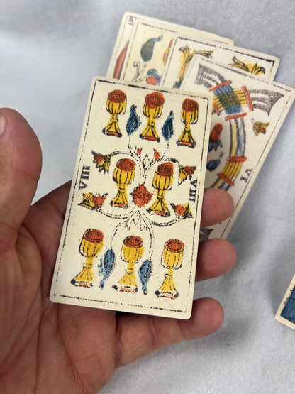 Tarocchi Marsigliesi Fratelli Recchi 1830 78 Cards Fully Licensed and Original Inclusive Tarot Deck Guidebook Home Decor Gift