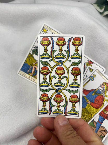 Marseille Tarot Deck 78 Cards Fully Licensed and Original Inclusive Tarot Deck Guidebook Home Decor Gift