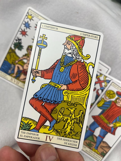 Marseille Tarot Deck 78 Cards Fully Licensed and Original Inclusive Tarot Deck Guidebook Home Decor Gift