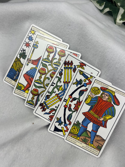 Marseille Tarot Deck 78 Cards Fully Licensed and Original Inclusive Tarot Deck Guidebook Home Decor Gift