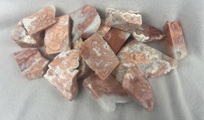 Antique Rose Agate Palm Stone: Polished Crystal for Meditation Home Decor Worry Pocket Stress Anxiety Palm Stone