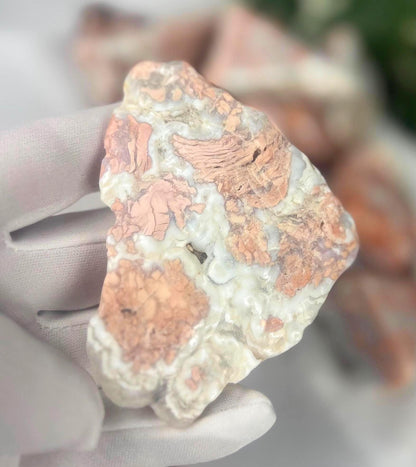 Antique Rose Agate Palm Stone: Polished Crystal for Meditation Home Decor Worry Pocket Stress Anxiety Palm Stone
