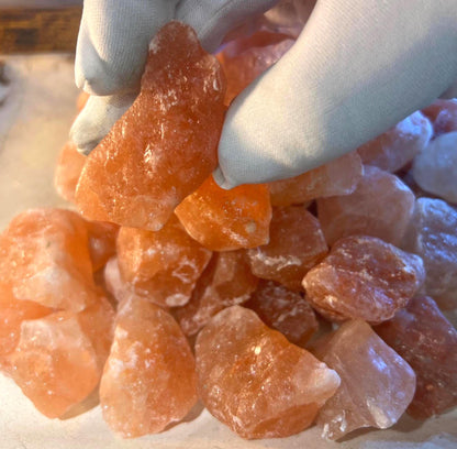 Raw Golden Himalayan Salt Crystals: Untreated Home Decor, Anxiety Relief