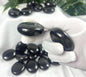 Shungite Palm Stone: Grounding Crystal for EMF Protection Home Decor Worry Pocket Stress Anxiety Palm Stone