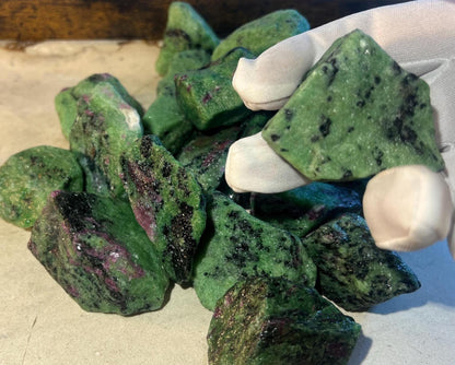 Raw Norwegian Zoisite Stone: Uncut Crystal for Anxiety Relief, Crafting & Decor