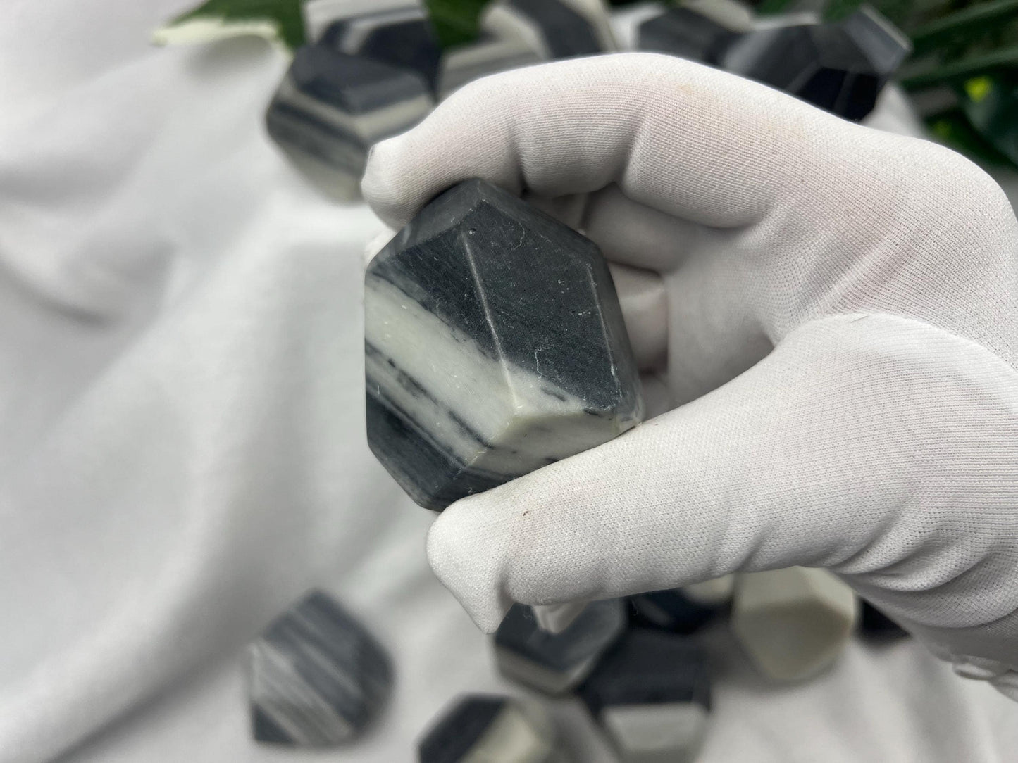 Taiji Jade Free Form Stone: Polished Worry Stone, Home Decor Home Decor Worry Pocket Stress Anxiety Palm Stone