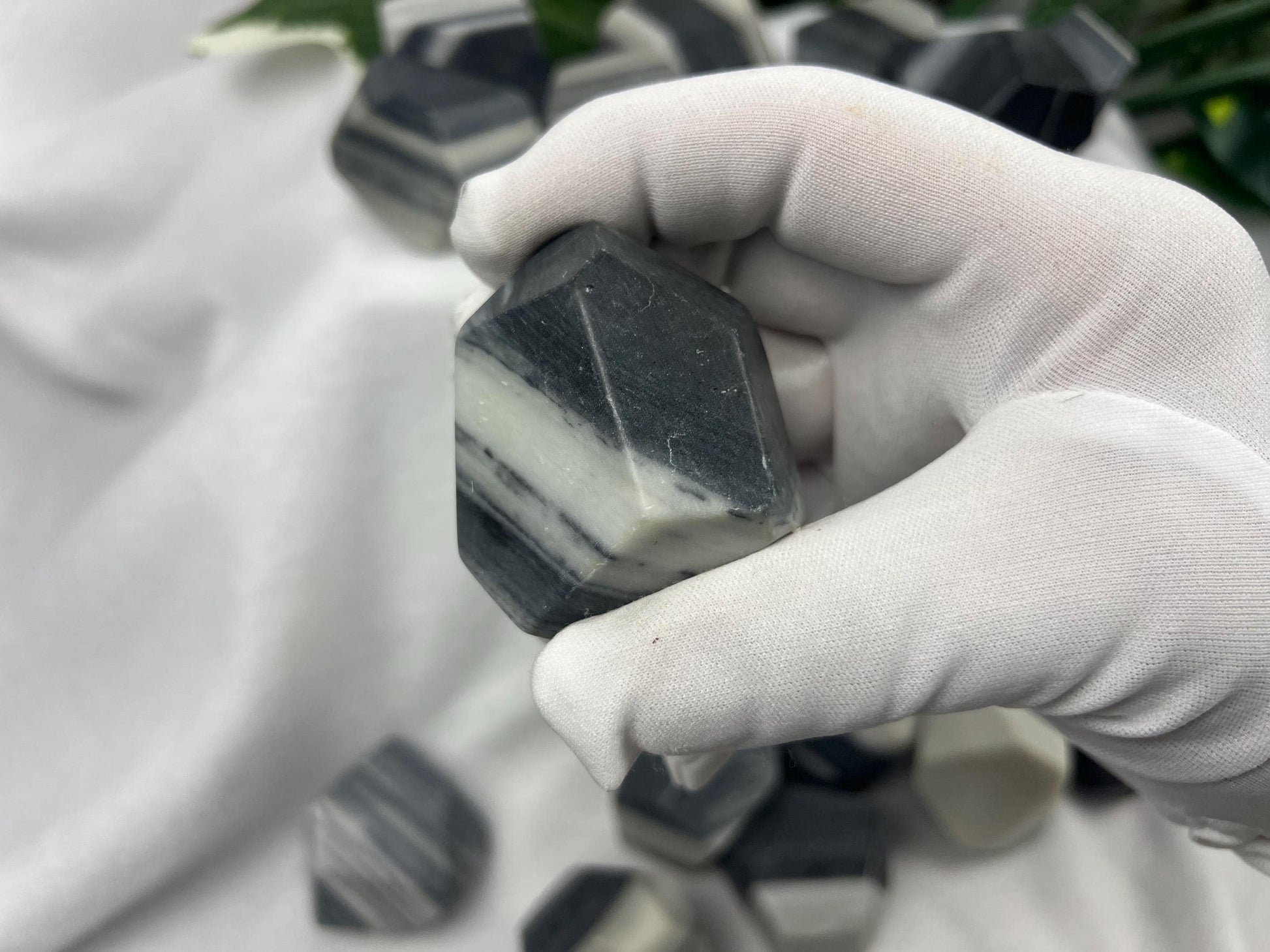 Taiji Jade Free Form Stone: Polished Worry Stone, Home Decor Home Decor Worry Pocket Stress Anxiety Palm Stone