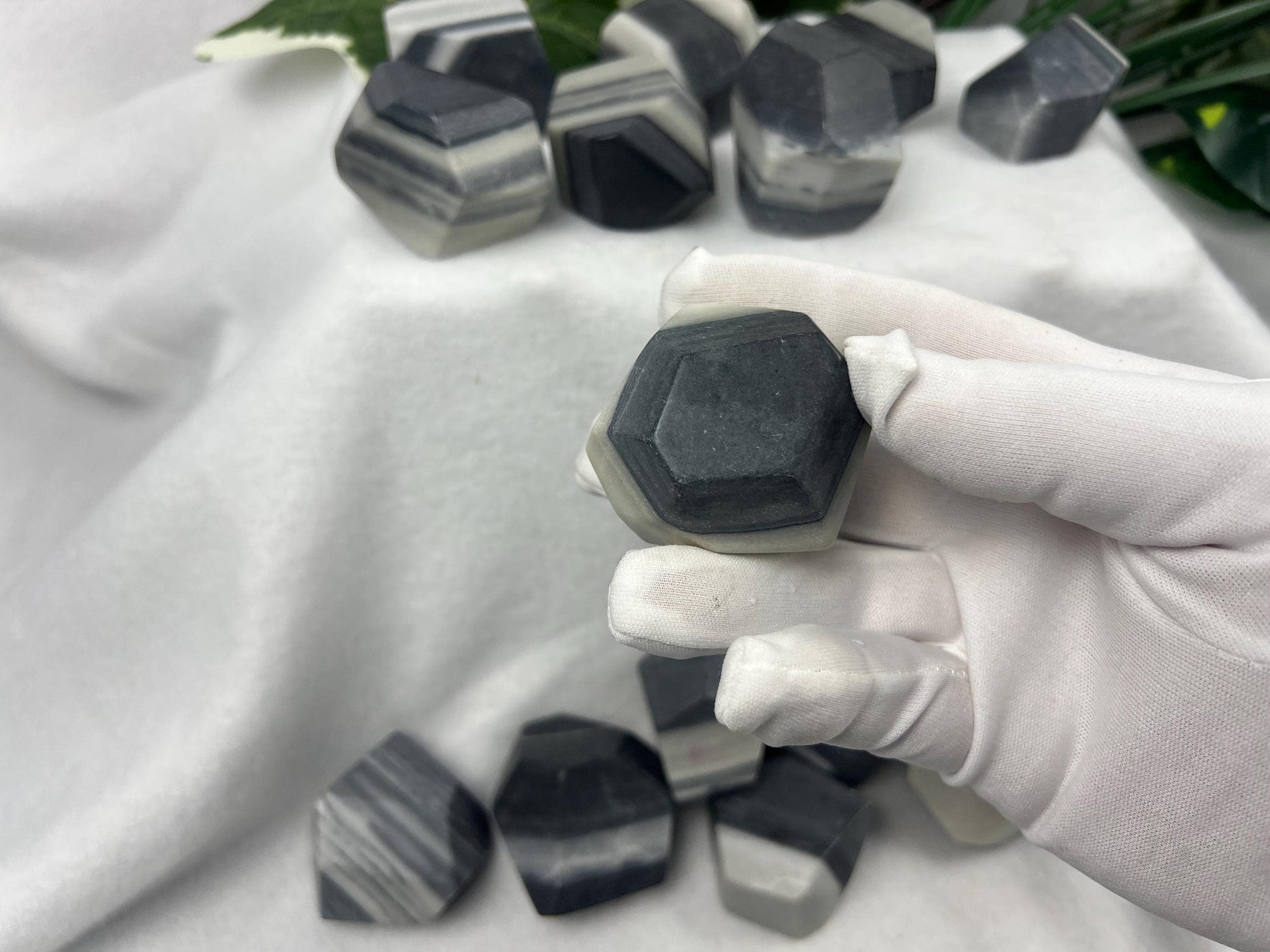 Taiji Jade Free Form Stone: Polished Worry Stone, Home Decor Home Decor Worry Pocket Stress Anxiety Palm Stone