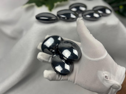 Terahertz Palm Stone: Reflective Home Decor, Focus Aid Home Decor Worry Pocket Stress Anxiety Palm Stone