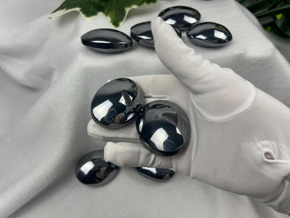 Terahertz Palm Stone: Reflective Home Decor, Focus Aid Home Decor Worry Pocket Stress Anxiety Palm Stone