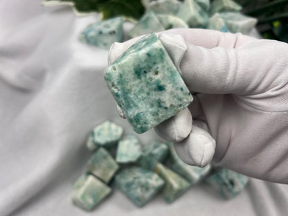 Quantum Quattro Crystal: Polished Freeform Stone for Stress Relief Home Decor Worry Pocket Stress Anxiety Palm Stone