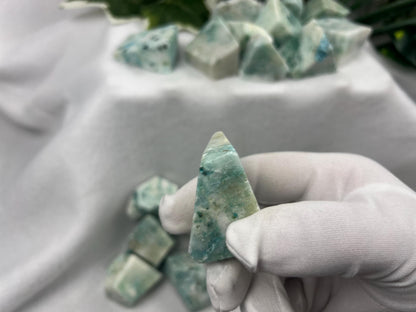 Quantum Quattro Crystal: Polished Freeform Stone for Stress Relief Home Decor Worry Pocket Stress Anxiety Palm Stone