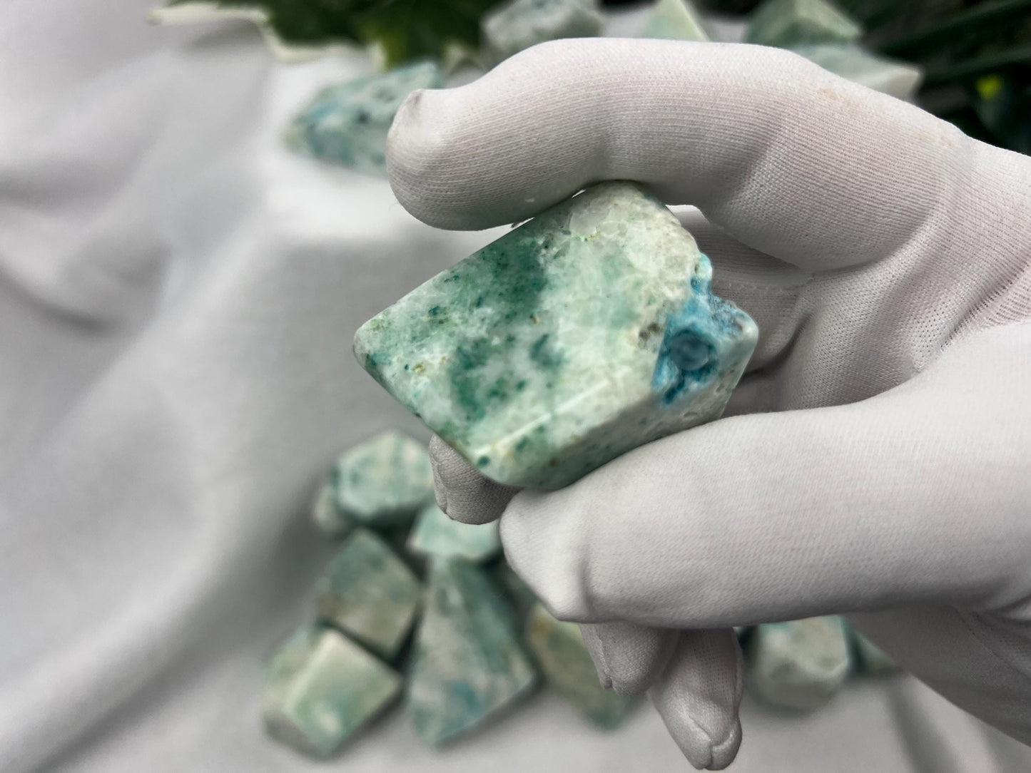 Quantum Quattro Crystal: Polished Freeform Stone for Stress Relief Home Decor Worry Pocket Stress Anxiety Palm Stone