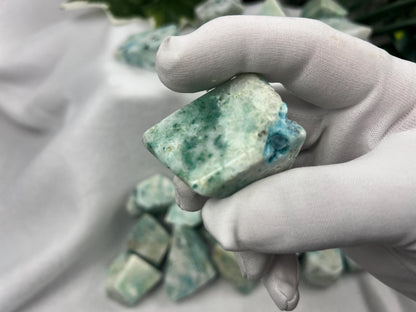 Quantum Quattro Crystal: Polished Freeform Stone for Stress Relief Home Decor Worry Pocket Stress Anxiety Palm Stone