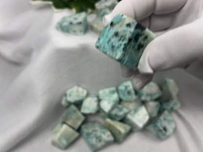 Quantum Quattro Crystal: Polished Freeform Stone for Stress Relief Home Decor Worry Pocket Stress Anxiety Palm Stone