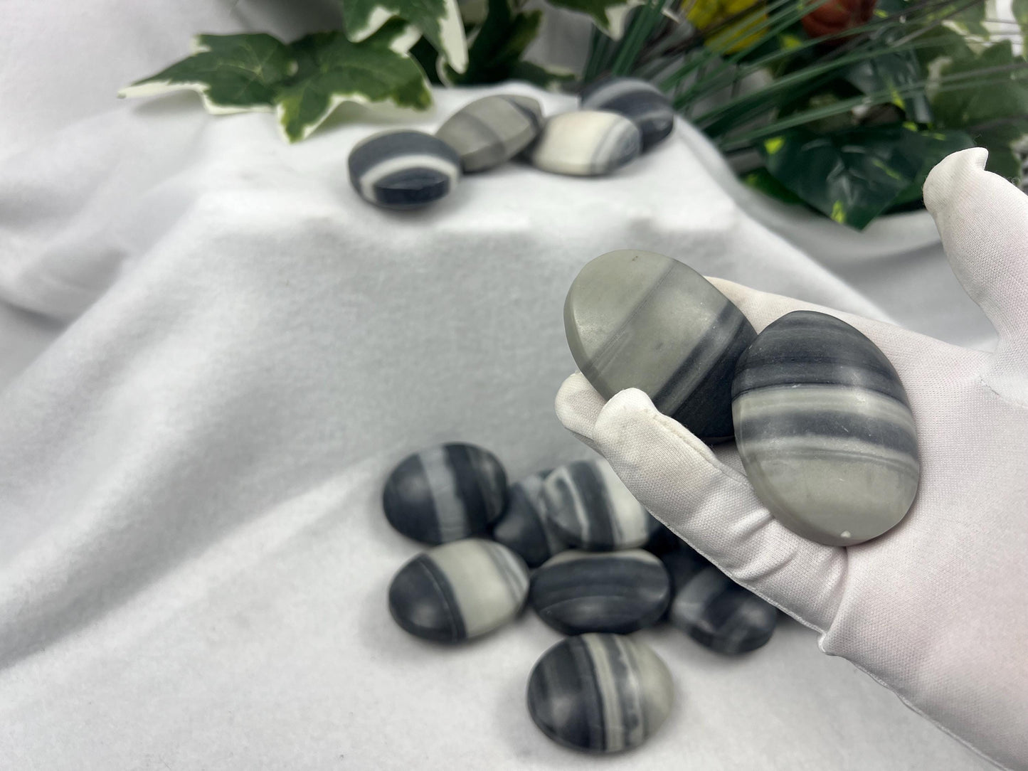 Taiji Jade Palm Stone: Polished Worry Stone, Home Decor Home Decor Worry Pocket Stress Anxiety Palm Stone