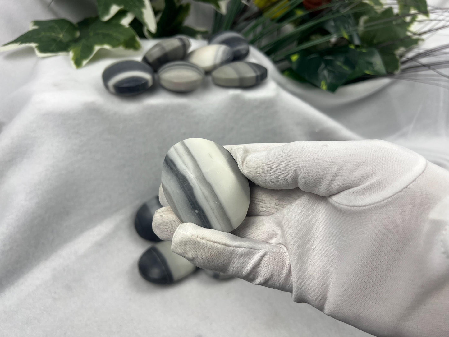 Taiji Jade Palm Stone: Polished Worry Stone, Home Decor Home Decor Worry Pocket Stress Anxiety Palm Stone
