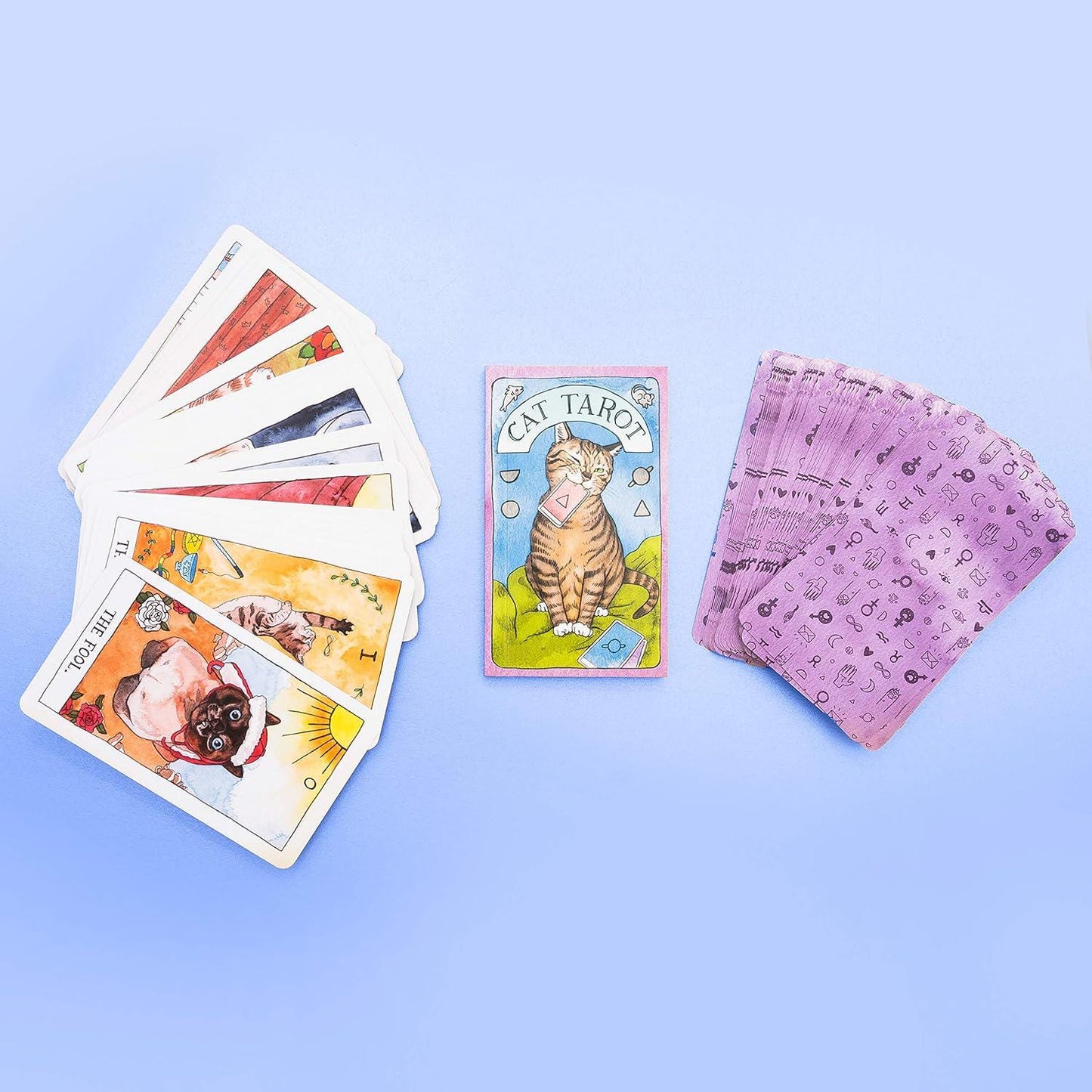 Cat Tarot 78 Cards & Guidebook Inclusive Deck Cards Fully Licensed Original Inclusive Tarot Deck and Guidebook Home Decor Christmas Gift