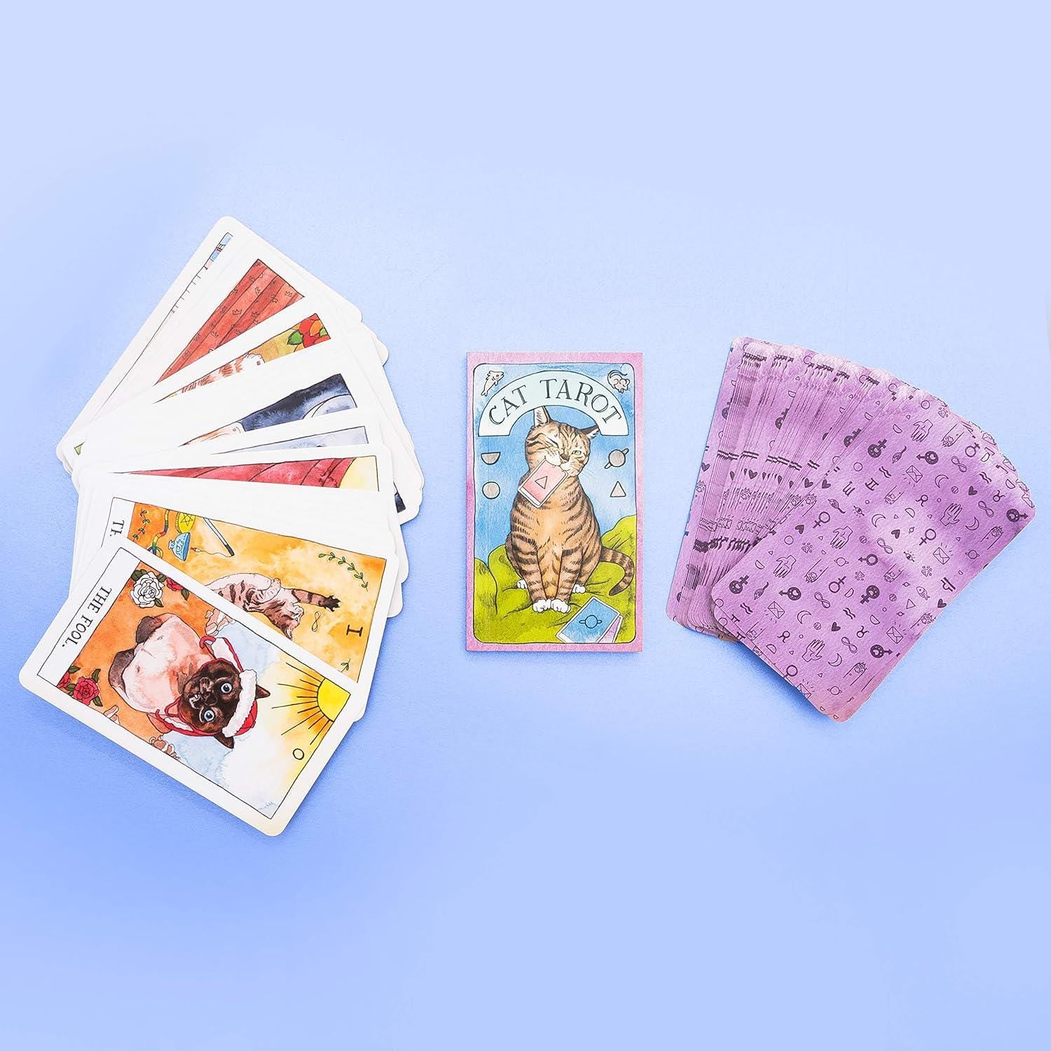 Cat Tarot 78 Cards & Guidebook Inclusive Deck Cards Fully Licensed Original Inclusive Tarot Deck and Guidebook Home Decor Christmas Gift