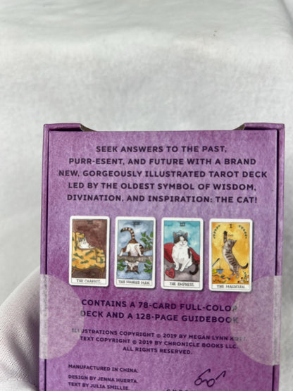 Cat Tarot Deck 78 Cards Fully Licensed and Original Inclusive Tarot Deck Guidebook Home Decor Gift