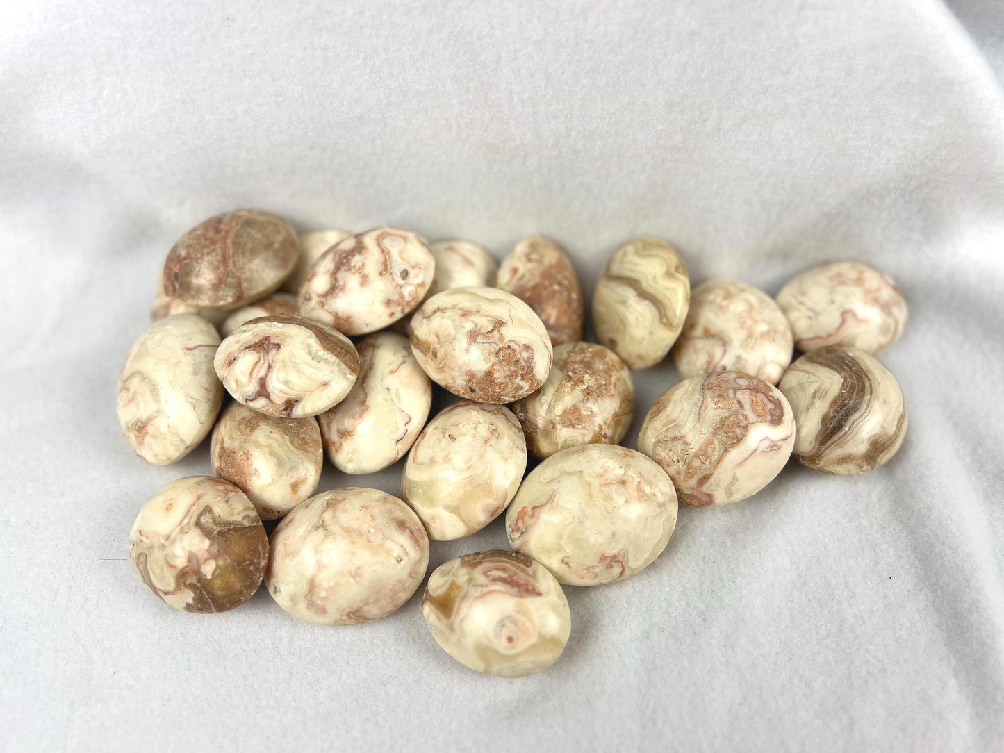 Agyupat Calcite Palm Stone: Polished Crystal for Stress & Anxiety Relief Home Decor Worry Pocket Stress Anxiety Palm Stone