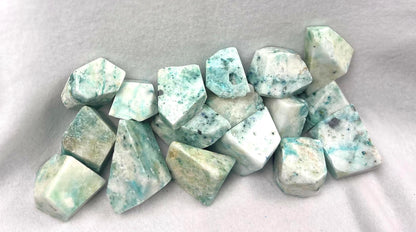 Quantum Quattro Crystal: Polished Freeform Stone for Stress Relief Home Decor Worry Pocket Stress Anxiety Palm Stone