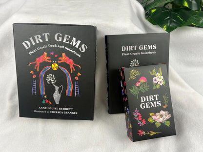Dirt Gems Plant Oracle Deck 78 Cards Fully Licensed and Original Inclusive Tarot Deck Guidebook Home Decor Gift