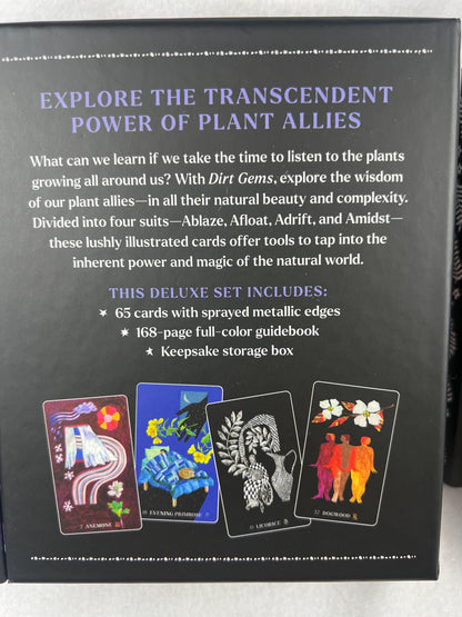 Dirt Gems Plant Oracle Deck 78 Cards Fully Licensed and Original Inclusive Tarot Deck Guidebook Home Decor Gift