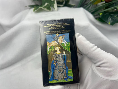 Gold Visconti 1450 Milan Tarot Deck 78 Cards Fully Licensed and Original Inclusive Tarot Deck Guidebook Home Decor Gift