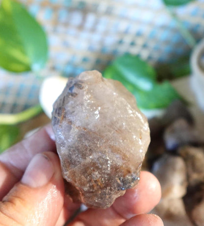 Raw Golden Rutile Quartz Crystals Natural Crystal Worry Stone Home Decor Anxiety Pocket Distraction Meditation Gift Birthday Christmas