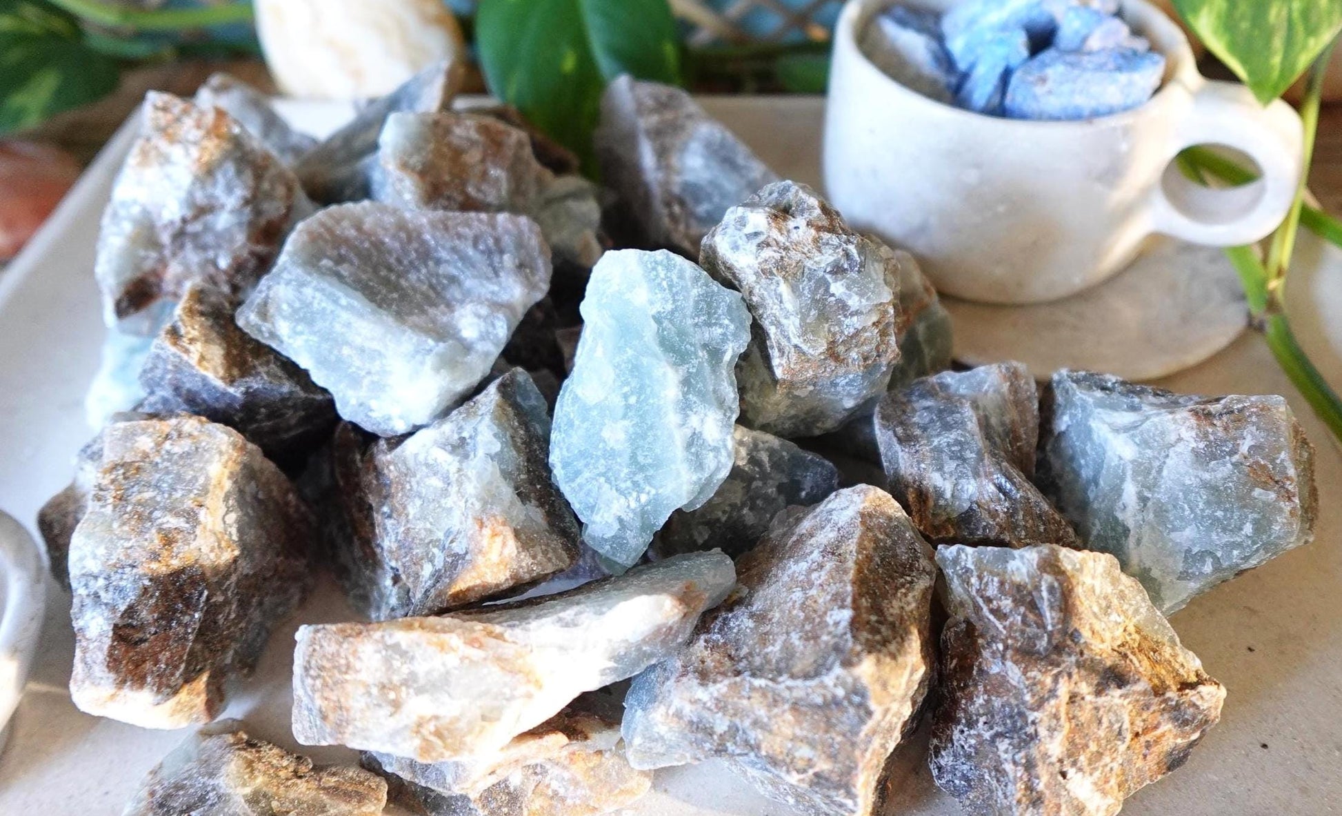 Natural Raw Blue Onyx Crystals Untreated Stones Arts Home Decor Wholesale minerals School Project Christmas Xmas Gift Crafting Home Decor