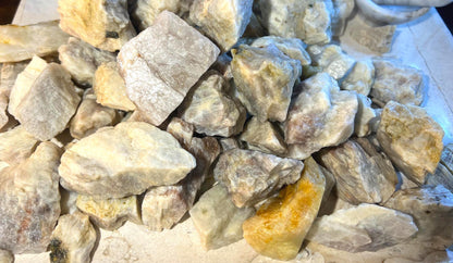 Raw Blue Moonstone Stones: Untreated Minerals for Arts, Crafts & Decor