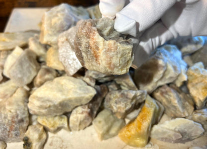 Raw Blue Moonstone Stones: Untreated Minerals for Arts, Crafts & Decor