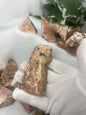 Polished Rhodonite Stone: British Columbia Crystal for Anxiety & Home Decor Home Decor Worry Pocket Stress Anxiety Palm Stone