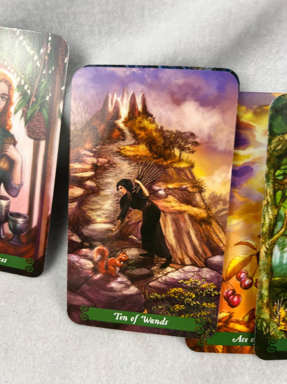 The Green Witch Tarot Deck and Guidebook 78 Cards Fully Licensed and Original Inclusive Tarot Deck Guidebook Home Decor Gift