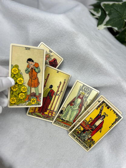 1909 Rider-Waite-Smith Tarot Deck 78 Cards Fully Licensed and Original Inclusive Tarot Deck Guidebook Home Decor Gift