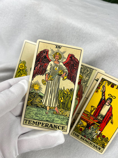 1909 Rider-Waite-Smith Tarot Deck 78 Cards Fully Licensed and Original Inclusive Tarot Deck Guidebook Home Decor Gift