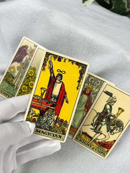 1909 Rider-Waite-Smith Tarot Deck 78 Cards Fully Licensed and Original Inclusive Tarot Deck Guidebook Home Decor Gift