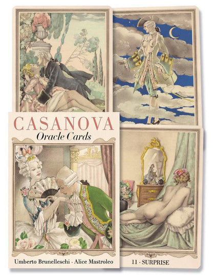 Casanova Oracle Deck 78 Cards Fully Licensed and Original Inclusive Tarot Deck Guidebook Home Decor Gift