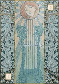 Alfons Mucha Art Nouveau Oracle Card Deck 36 Cards Fully Licensed and Original Inclusive Tarot Deck Guidebook Home Decor Gift