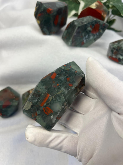 Egyptian Brecciated Jasper Palm Stone: Natural Crystal Worry Stone Home Decor Worry Pocket Stress Anxiety Palm Stone