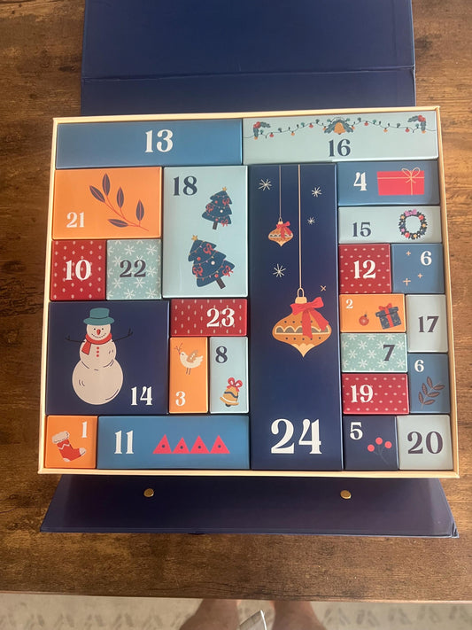 Crystals Christmas Advent Custom Calendar Craft Case Wellness Spiritual Project Gift Boxes Art Painting Picture Craft Holiday Xmas
