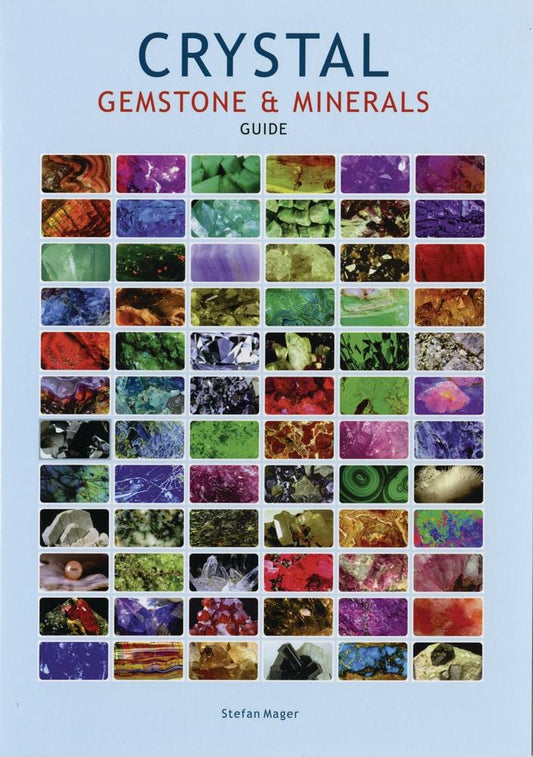 Crystal Identification Guide Laminated Teaching Gift Study Meditation Stone Gemstone Home Decor Christmas Xmas Birthday Gift