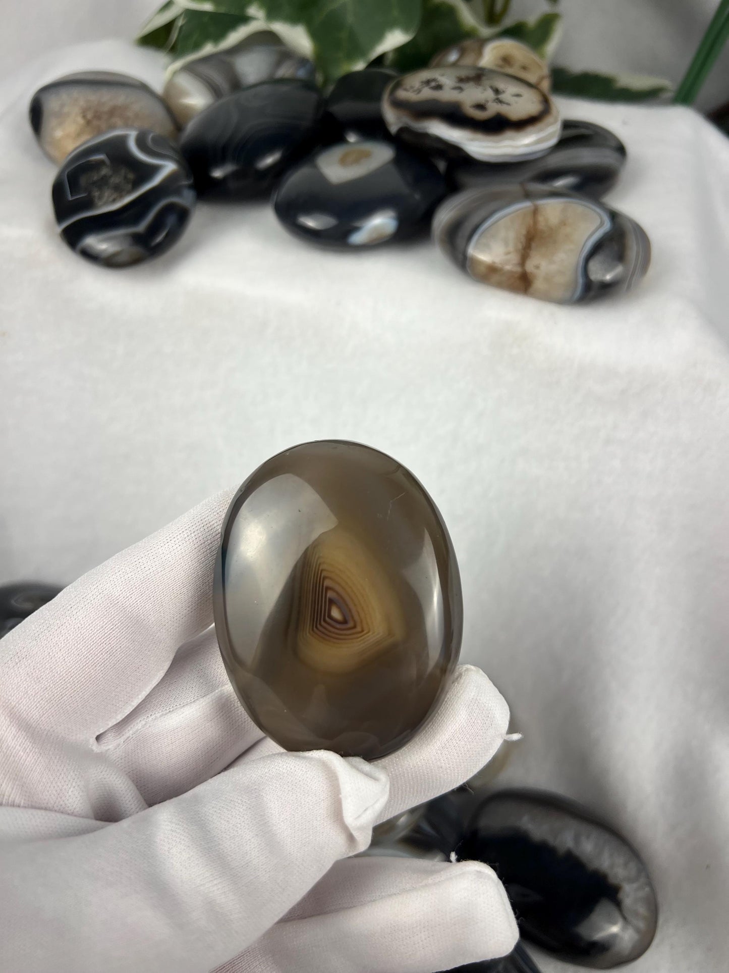 Yemeni Sulemani Hakik Agate Pocket Polished Palm Stone Home Decor Crafts Christmas Xmas Birthday Gift Gemstone Birthday Student College