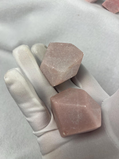 Andean Pink Opal Crystal: Free Form Stone for Anxiety Relief Home Decor Worry Pocket Stress Anxiety Palm Stone