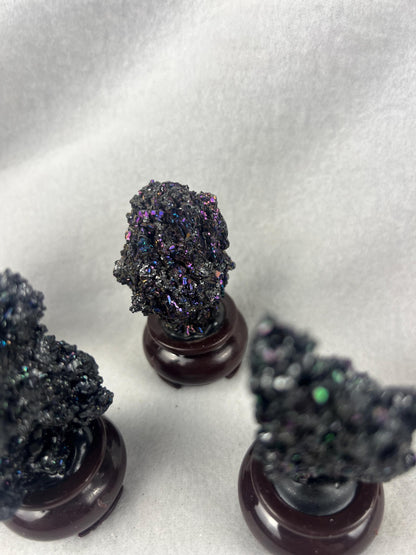 Base Mounted Berthierite Stone: Home Decor Display Home Decor Worry Pocket Stress Anxiety Palm Stone