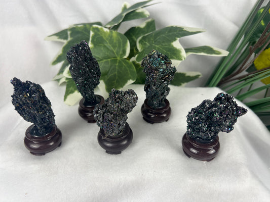 Base Mounted Berthierite Stone: Home Decor Display Home Decor Worry Pocket Stress Anxiety Palm Stone
